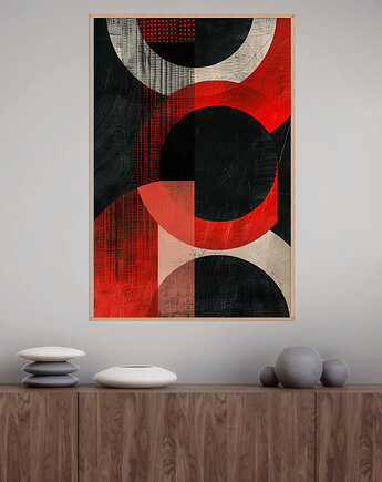 Geometria natury - Plakat, druk - Minimalizm, Boho, Loft #22, Black Sapphire Art