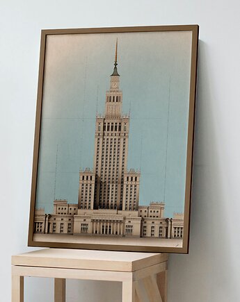 Plakat Pałac Kultury i Nauki w Warszawie, Konrad Kunc