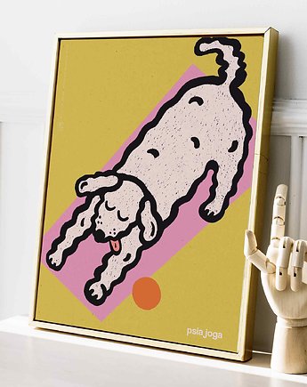 Plakat "Psia joga", Szpeje