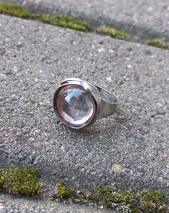 Szkiełko - pierścionek regulowany, po drugiej stronie lustra