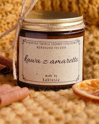 KAWA z AMARETTO - świeca 120ml, kaktusia