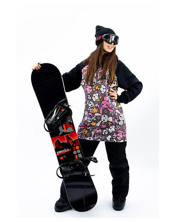 Damska Bluza Snowboard DR.CROW Skull Rabbit, DrCrow