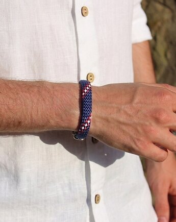 Męska bransoletka sportowa ArgentoMen w stylu marynistycznym, Argento akcesoria