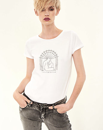 Femi-Shirt "The Future Is Female" Biały, UADO