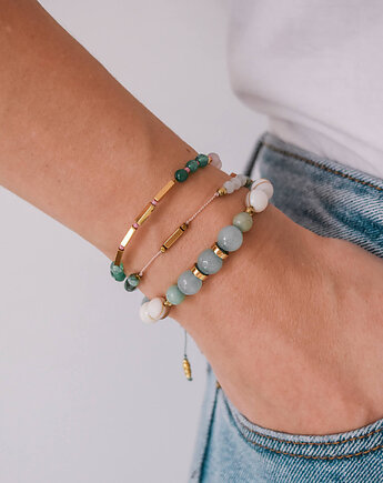 Bransoletka z kamieni naturalnych - Ocean Dream, Ilovehandmade