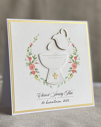 Kartka na chrzest w ozdobnej kopercie, 54d, Anna Art and Crafts