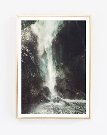 waterfall vintage fotografia plakat, wejustlikeprints