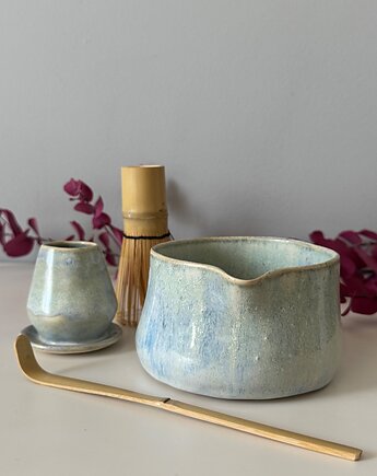 Zestaw do matcha (matchawan + stojak), bien.ceramics