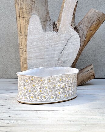 Owalna misa na owoce w stokrotki, GOceramika
