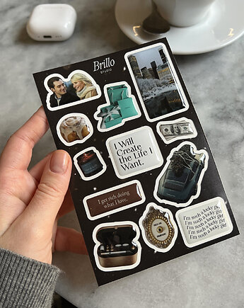 Świąteczny zestaw naklejek 3d - Christmas pack 4., brillo