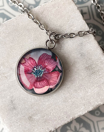 Rosa Anemone naszyjnik na specjalną okazję, muamua design