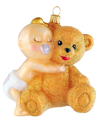 Bobas i miś w brokacie, Max Glass Ornaments