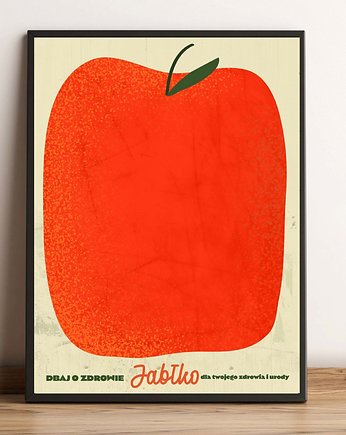 Plakat jabłko 50x70, polkastudio