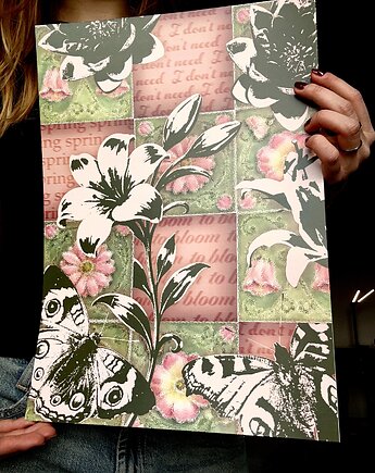 Vintage fairy core poster a3, Merfidia Design