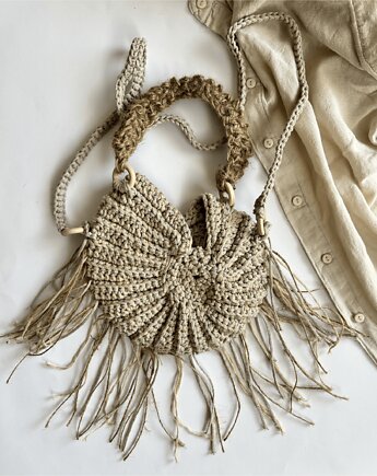 Torebka Boho MUSZELKA  Handmade Agrafka Studio, Agrafka studio