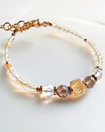 DOBROBYT - amulet - cytryn,kwarc dymny,k.górski - z zapięciem