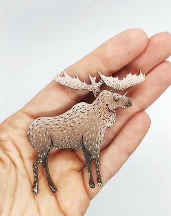 Broszka ŁOŚ  GuStAw, Made in Forest