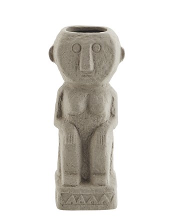 Wazon figurka 25cm Postać szary ceramika, Home Design