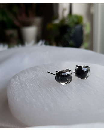 Kolczyki sztyfty z agatem, Figa handmade accessories