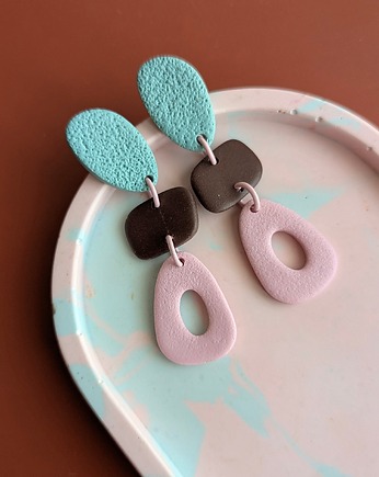 Kolczyki wiszące pastelowe, Strabirabi