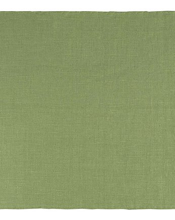 Poszetka lniana zielona obszyta ręcznie EM 10, OSOBY - Prezent dla męża