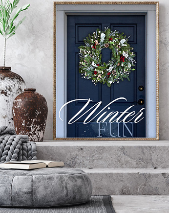 Plakat Christmas wreath, Well Done Shop