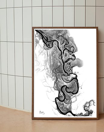 Plakat rzeka BUG, OKAZJE - Prezent na 50 urodziny