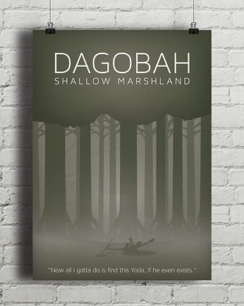 Plakat Star Wars - Dagobah, minimalmill