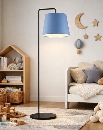 Lampa podłogowa dla dzieci RIJAD z różowym abażurem, LYSNE