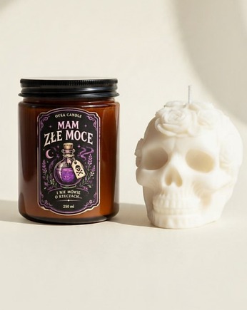 Zestaw Halloween Czaszka-świece zapachowe sojowe, Oyka Candle