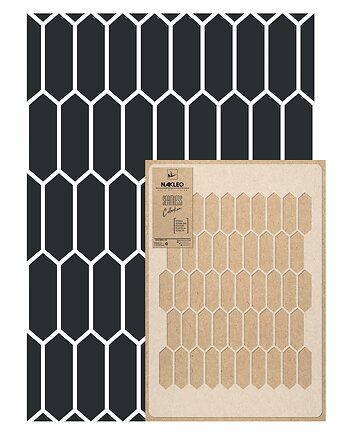 Szablon malarski wielokrotny powtarzalny // PRISMATIC TILE POLYGON, Szablony Nakleo