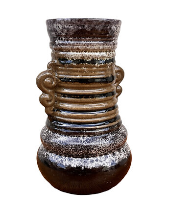 Wazon ceramiczny fat lava Strehla Keramik, Niemcy lata 60., Good Old Things