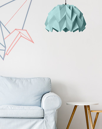 Lampa wisząca origami ICEBERG L turkusowa, Ynska