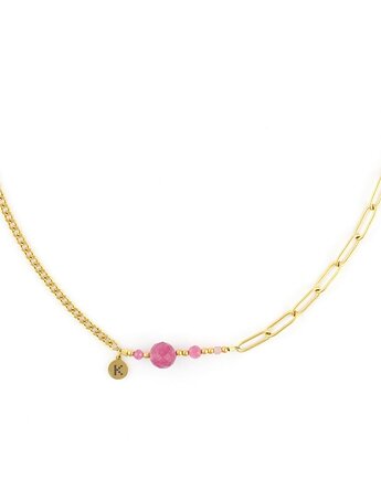 Bestseller! Naszyjnik zodiakalny - Panna Pozłacana stal szlachetna, Kulka Bransoletki