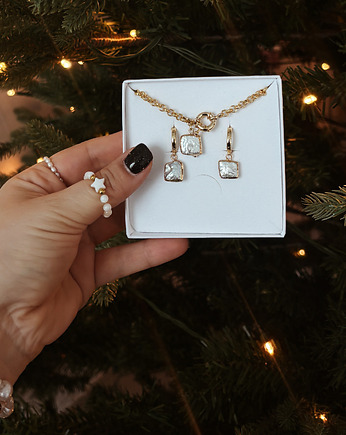 Zestaw na prezent naszyjnik i kolczyki, Chmolowska Jewellery