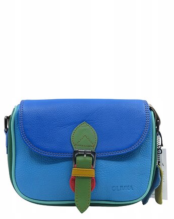 Listonoszka torebka damska skóra naturalna kolorowa oryginalna OLIVKA, Olivka Warsaw