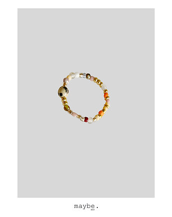 Mx&Mch pierścionek z jaspisem dalmatyńskim, ZAMIŁOWANIA - Super prezenty