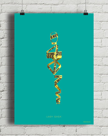 Plakat Lady Gaga, minimalmill