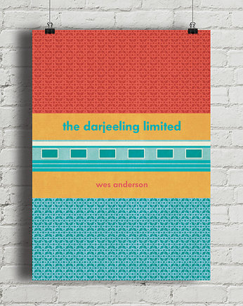 Pociąg do Darjeeling - plakat - Wes Anderson, minimalmill