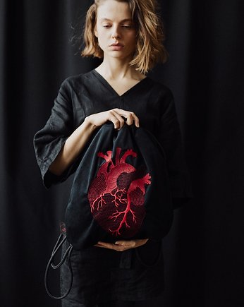 ANATOMICZNE SERCE  velvetowy plecak, MioUnico