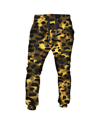 DR.CROW Spodnie Fullprint Gold Leopard, DrCrow