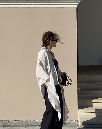Lniane kimono nr 9 100% LEN, dudo pracownia 