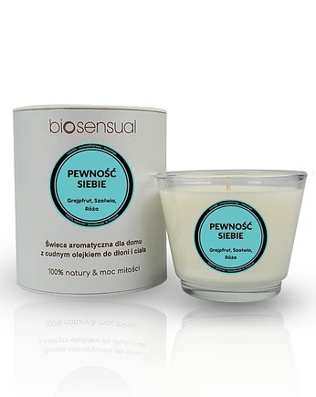 Świeca do masażu i aromaterapii PEWNOŚĆ SIEBIE 80g, Biosensual