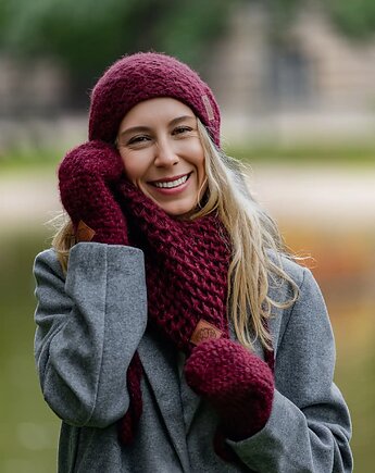 Mały komin MERINO Bordo, Brain Inside