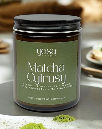 Świeca Sojowa Matcha Cytrusy, Yosa Candle