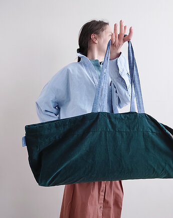 Torba na joge ZERO WASTE patchwork sztruks MECH, madebyjokpa