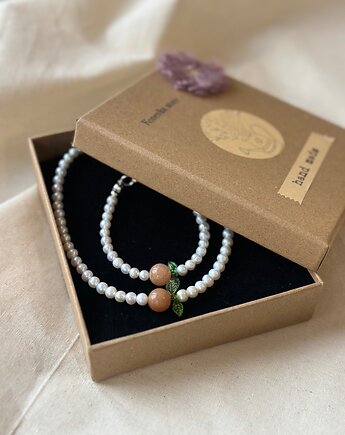 Komplet z pereł Peach&pearls, Konevka store