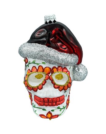 Bombka choinkowa: Czaszka Meksykańska: biała, Syn Bombkarza