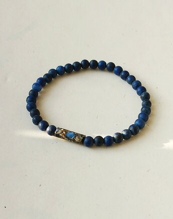 Lapis lazuli i Jaspis abstrakcja Bransoletka, galeria nuit