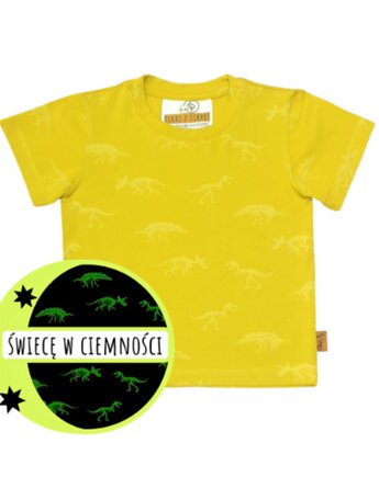 T-shirt świecący w ciemności - Dinozaury, Dash of Magic